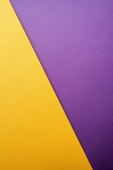Poster - A minimalist setup highlights a diagonal expanse of purple and yellow on a layflat surface, creating an ideal backdrop for showcasing products in unique presentations
