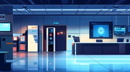 Poster - graphic depicting an iot enabled access control system designed for secure entry and monitoring in a