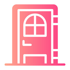 Wall Mural - door gradient icon