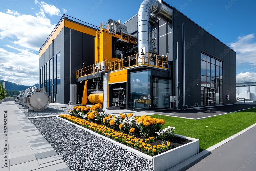 Biomass output performance is depicted in a minimalist design that ...