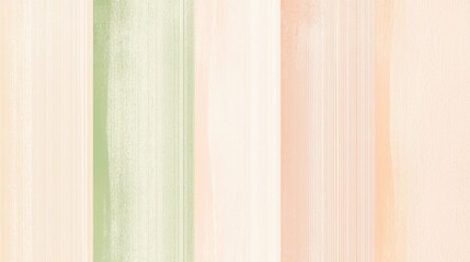 Soft green and peach vertical stripes background with a textured brushstroke effect, creating a calming and elegant design