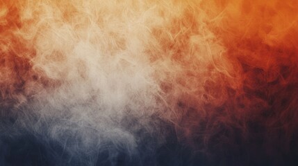 Poster - Smoke texture background with a gradient of blue, orange and white, creating a dreamy effect. Perfect for any project needing an abstract background