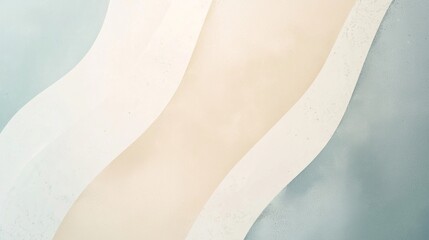 Poster - flowing shapes on an elegant pastel background, perfect for websites and presentations, exuding tran
