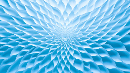 Abstract light blue wavy geometry background white background