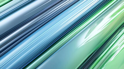 Poster - Vibrant blue and green lines create a sleek, modern background exuding energy and motion, perfect for digital and corporate projects