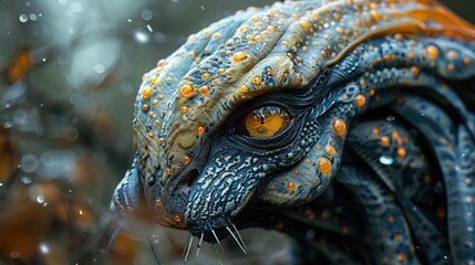 Canvas Print - Close-up of a Dragon's Eye