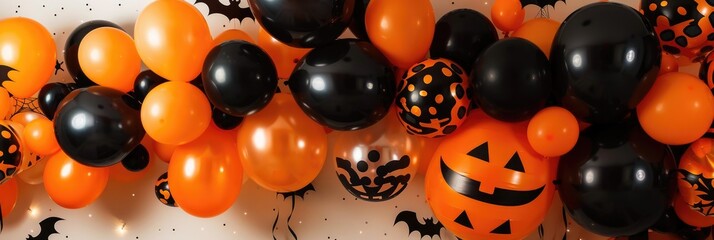 Poster - Halloween-themed balloon decor