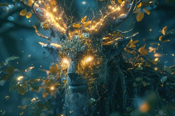 Canvas Print - Mystical Forest Creature