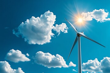 Poster - Clean energy safety compliance is featured in a minimalist design that highlights the standards and protocols in solar and wind energy production