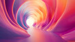 © Thiago - Surreal abstract tunnel background with dreamlike colors and flowing shapes. Dreamlike. Illustration