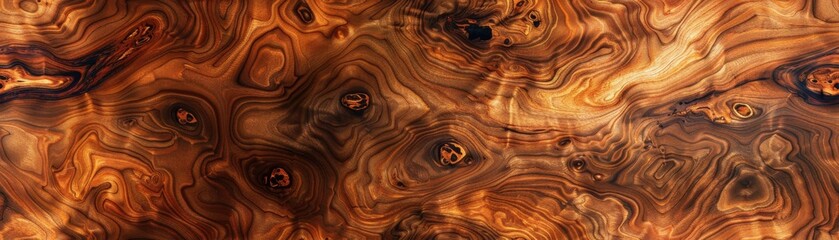 Poster - Richly figured rosewood burl with intricate, swirling patterns, perfect for luxury furniture veneers, luxury wood texture, artistic sophistication