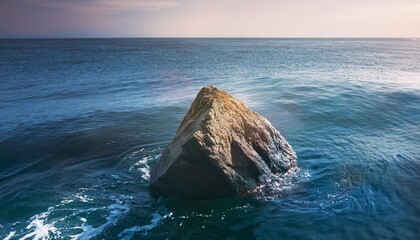 Wall Mural - a stone in the sea