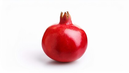 Wall Mural - ripe juicy sweet pomegranate isolated on white background