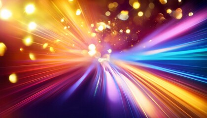 Wall Mural - colorful shine motion effect abstract glowing background color sparkle