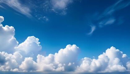 Wall Mural - beautiful blue sky clouds for background