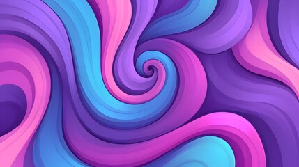 Wall Mural - Abstract Swirling Background in Purple, Blue, and Pink.