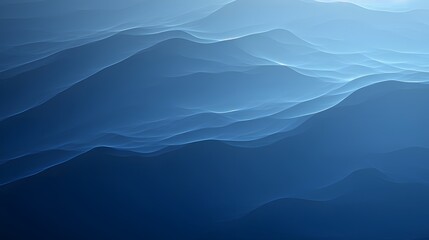 Wall Mural - Abstract Blue Waves Background.