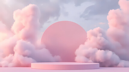 Wall Mural - heart shaped cloud