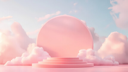 pink sky and clouds