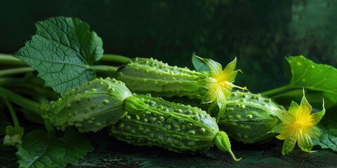 Canvas Print - Organic Bitter Cucumber A Natural Delicacy