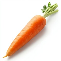 Wall Mural - close up of carrot isolated on white background