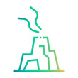 © darwin - batur volcano Line Gradient Icon