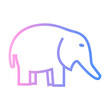 © darwin - elephant Line Gradient Icon