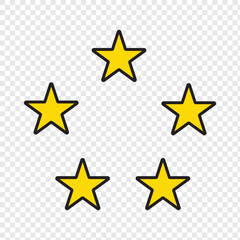 Wall Mural - One to five star rating, rate us, Customer feedback concept. review vector icon set . Vector illustration. isolated on grey background