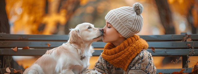 Sticker - Person kissing their dog