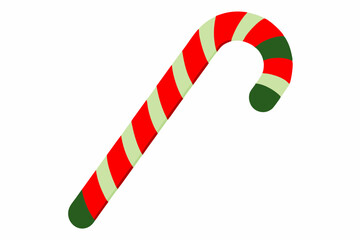 Canvas Print - Christmas Day candy cane vector art illustration