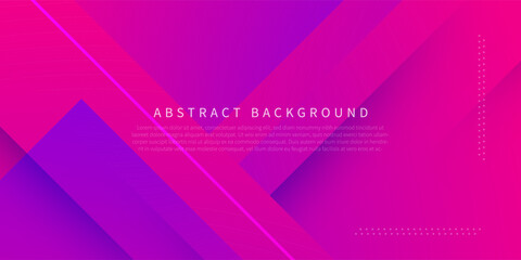 Wall Mural - Abstract geometric futuristic background with colorful pink and purple gradient background design. Overlap triangle pattern. Eps10 vector