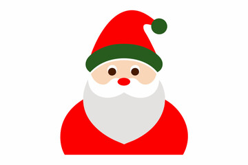 Sticker - Christmas Santa Claus vector art illustration