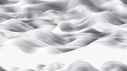 Wall Mural - Abstract Seamless Background with Flowing Lines in Monochrome for Modern Design and Digital Art Projects