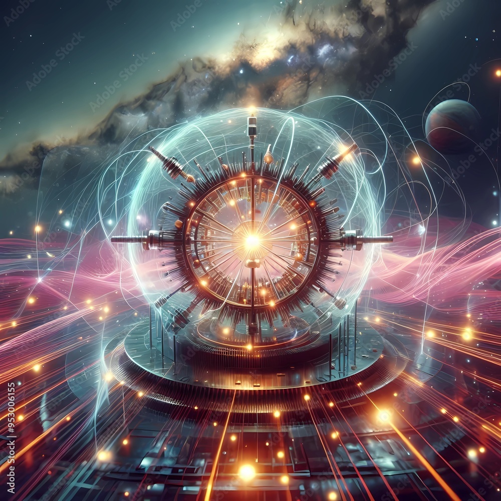 Transdimensional portal that speaks in the center of a chaotic ...