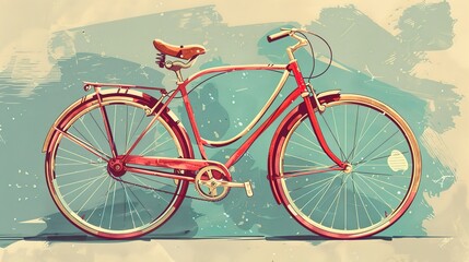 vintage bicycle illustration