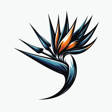Illustrate a bold and striking  flower