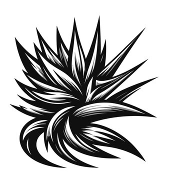 Illustrate a bold and striking  flower