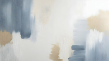 Poster - serene hues of blue and gold: abstract watercolor texture