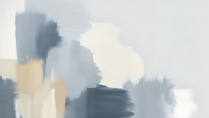 Poster - serene hues of blue and gold: abstract watercolor texture