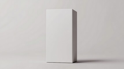 Poster - Tall White Box on a White Background