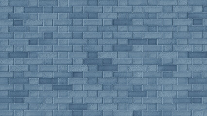 Wall Mural - Brick wall pattern blue background