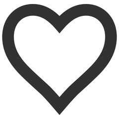 Wall Mural - Love line flat icon isolated on white background