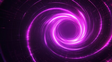 Aufkleber - A purple spiral with a bright light shining through it