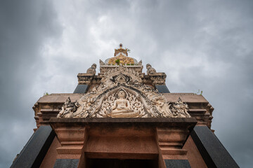 Wall Mural - The beautiful pagoda at Wat Phra That Ket Kaeo Chulamni, Chaiyaphum, Thailand