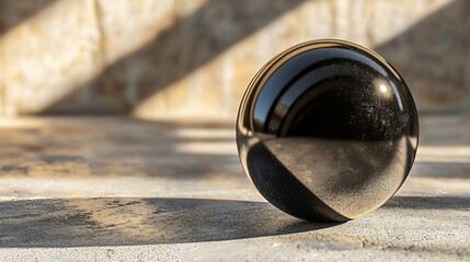 Aufkleber - Black Sphere Reflection.