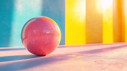 Aufkleber - Pink Sphere Minimal.