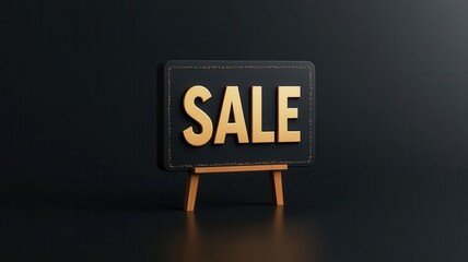 Blackboard sign displaying the word 'SALE' in bold letters, perfect for promotions and marketing materials.