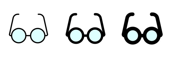 Wall Mural - Editable reading glasses vector icon. Part of a big icon set family. Perfect for web and app interfaces, presentations, infographics, etc