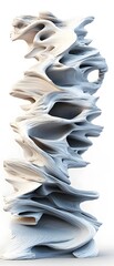 Poster - Abstract White 3D Form.