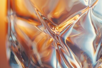 Wall Mural - A close-up shot of a glass containing a clear liquid